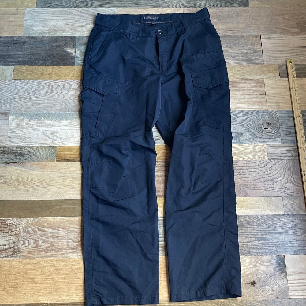 5.11 Tactical Men's 36x32 Navy Cargo Pants Duty Utility Workwear